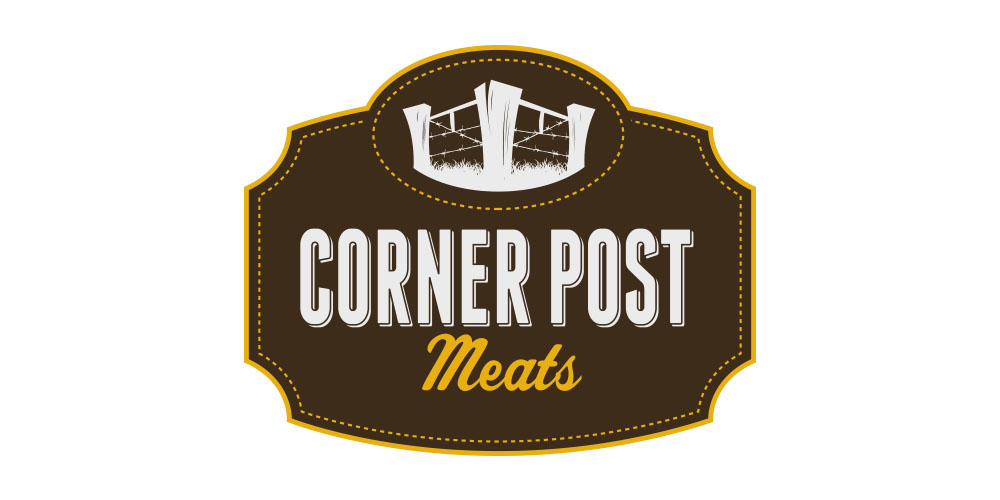 Corner Post Meats Logo Design