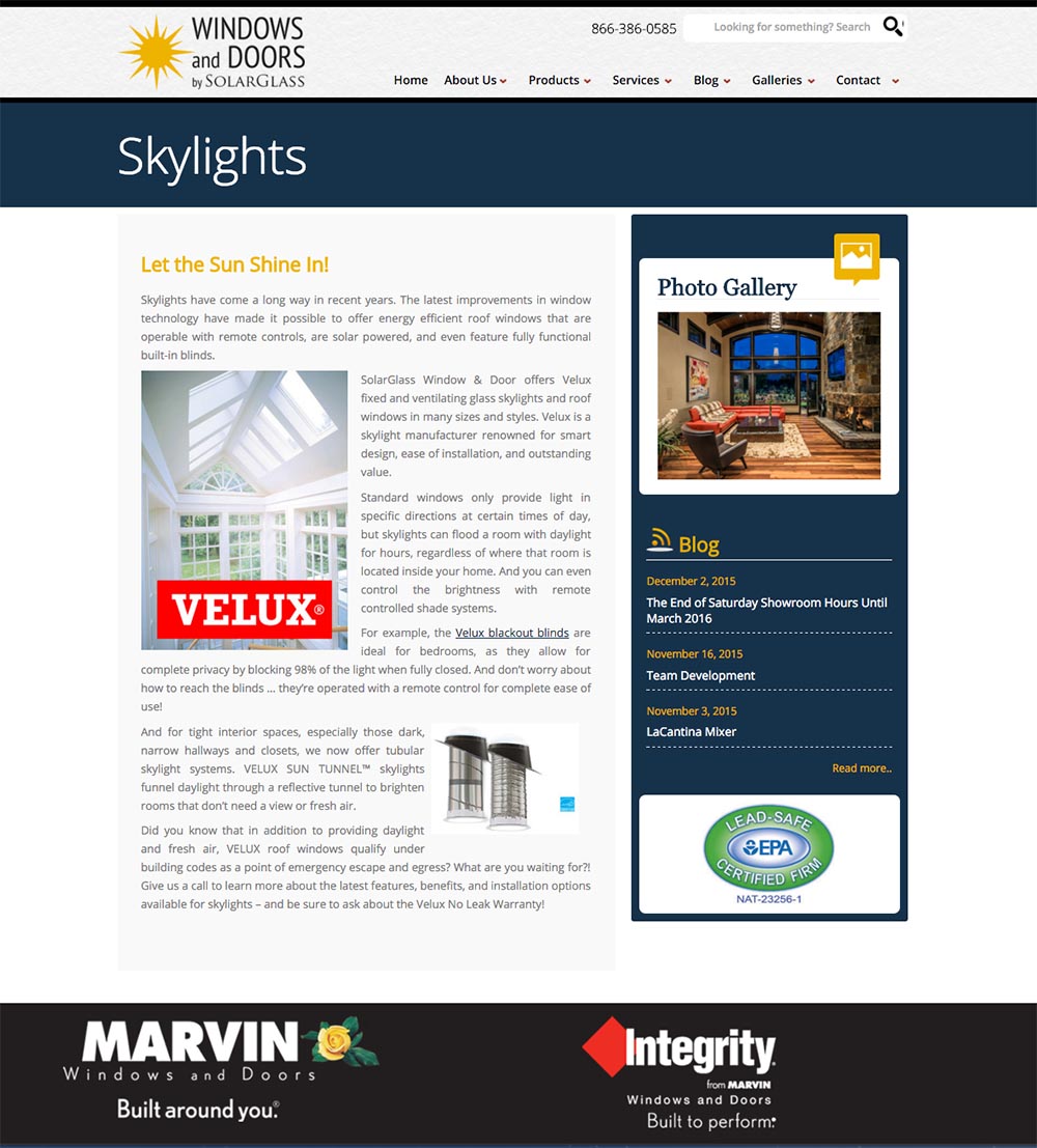 Portfolio - SolarGlass Full Interior Page